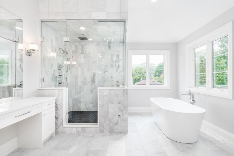 Marble-Accented Bathroom